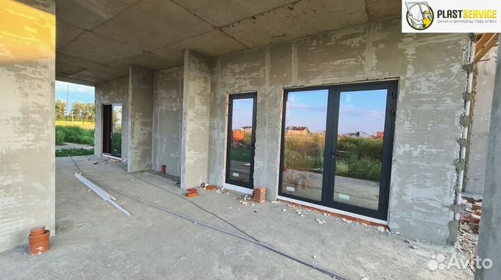 Алюминиевые окна холодный профиль, остекление