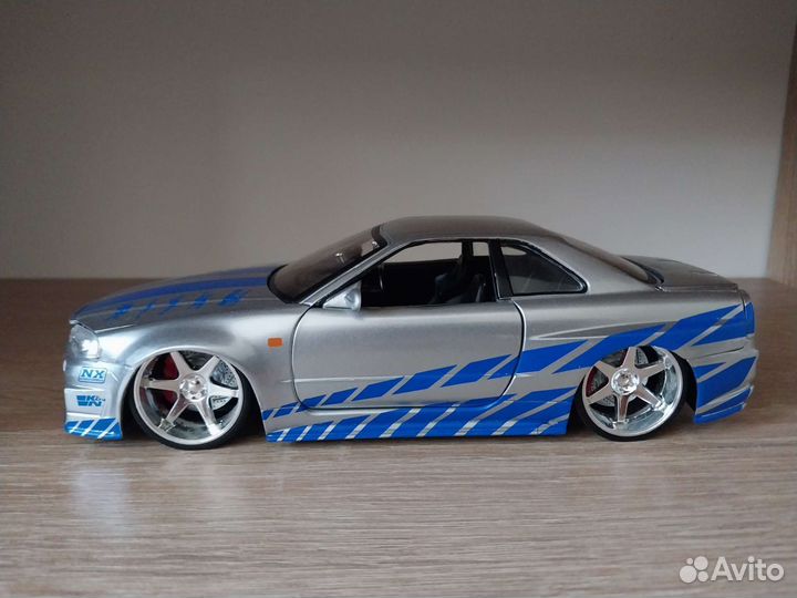 Машина Jada Nissan Skyline GT-R (R34)