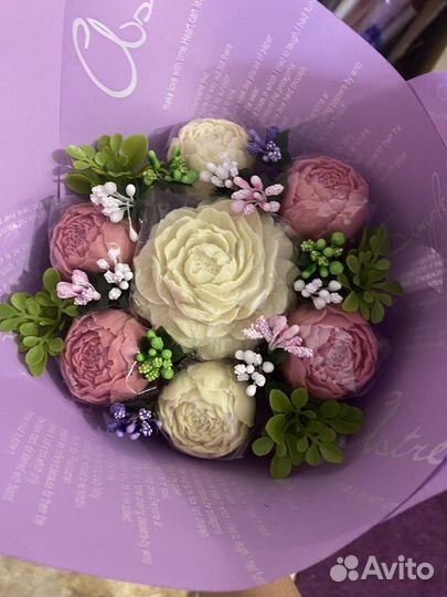 Букет из шоколадных пионов