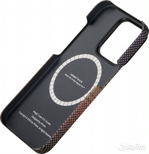 Чехол Pitaka на iPhone 15 Pro/15 Pro Max Sunset