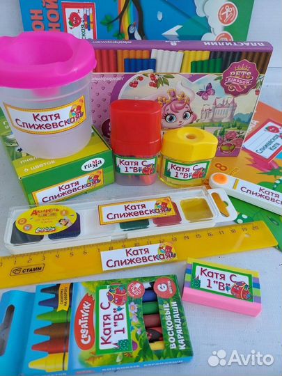 Термобирки на одежду и стикеры на канцелярию