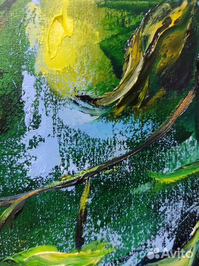 Картина маслом Лимоны