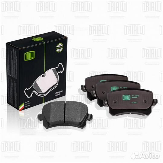 Trialli PF 1878 Колодки тормозные дисковые зад