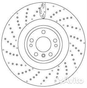 Диск тормозной mercedes ML W166 передний вент. D 3