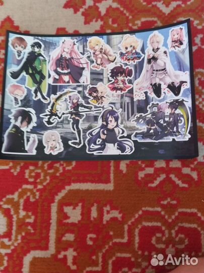 Наклейки по аниме 