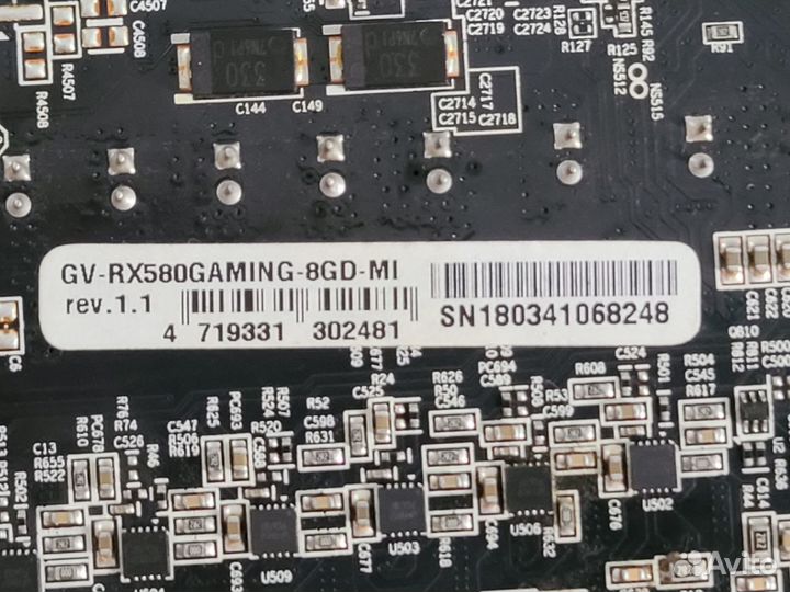 Видеокарта Gigabyte RX 580 8gb