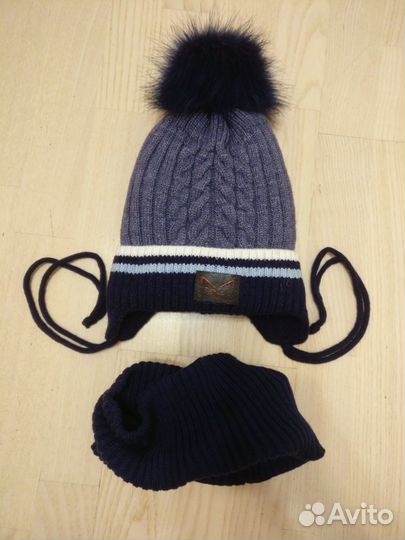 Зимние шапочки со снудами. Много расцветок