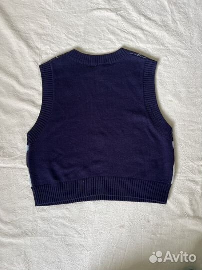 Жилет H&M укороченный в клетку