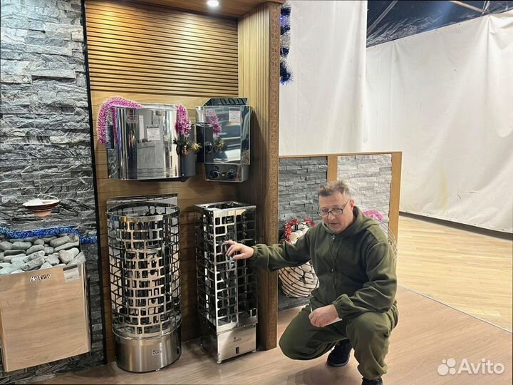 Печь для сауны с монтажом