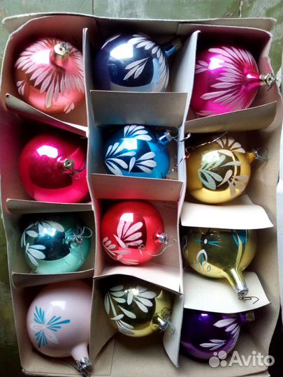 Елочные игрушки времен СССР