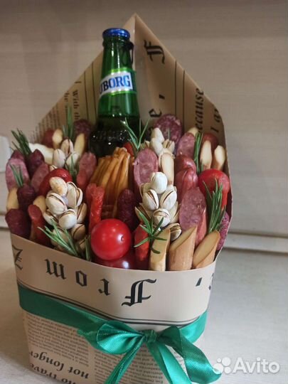 Мужской съедобный букет