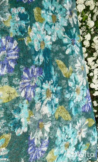 Шарф ажурный вязаный Палантин паутинка