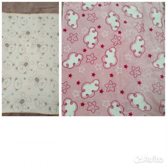 Плед детский плюшевый