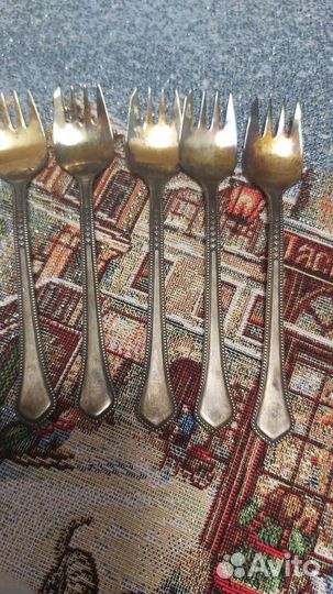 Винтажные вилки с мельхиора Талинский ювелирный