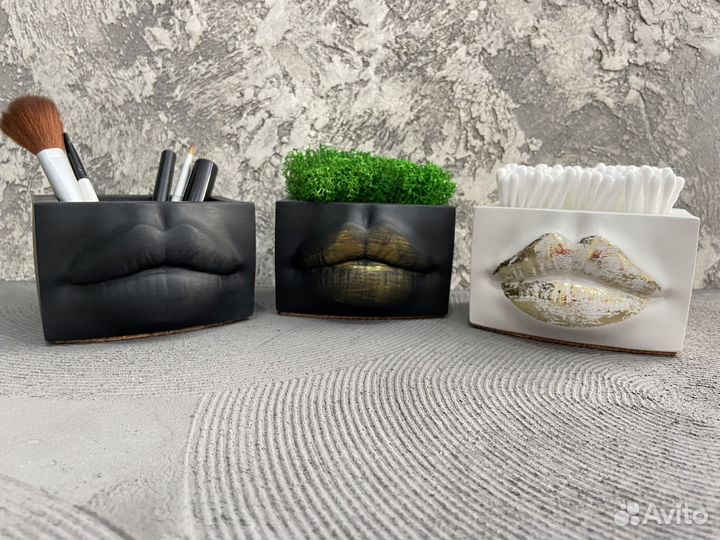 Ваза кашпо органайзер «губы Джоли»