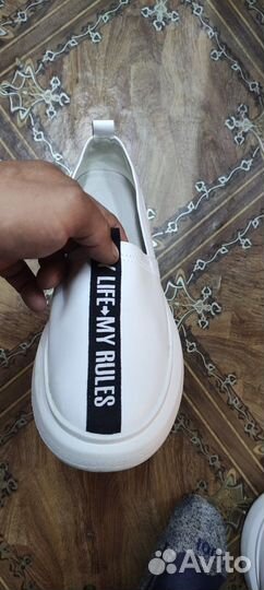 Тапочки кожаные женские