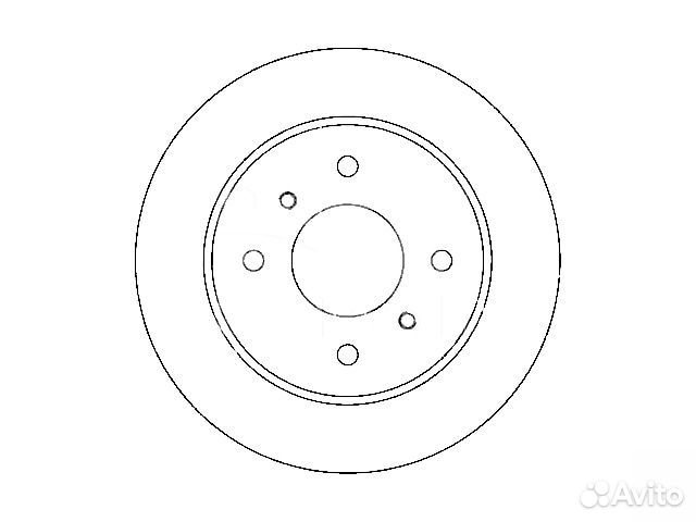 Диск тормозной задний Nissan Almera