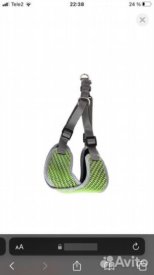 Шлейка и игрушка для собаки