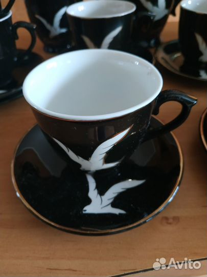 Сервиз фарфор старинный Чайка, Старый Китай