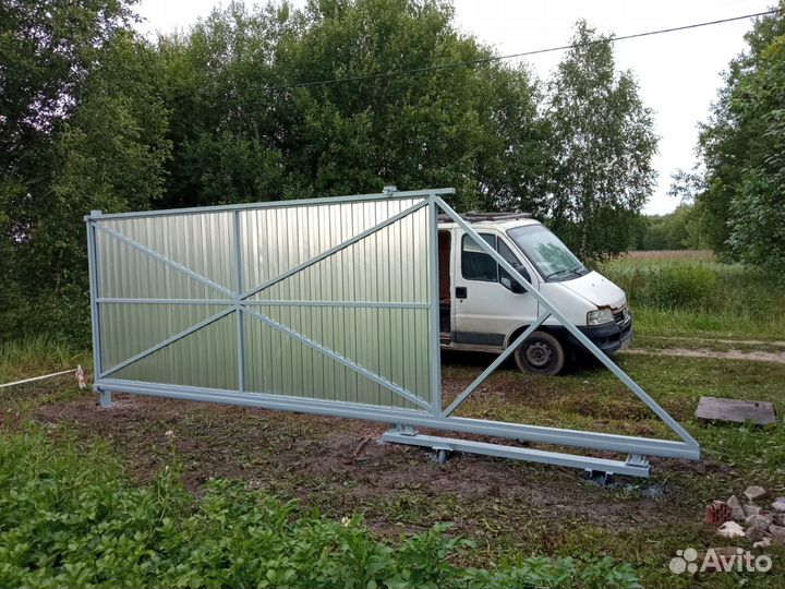 Откатные ворота под ключ с установкой