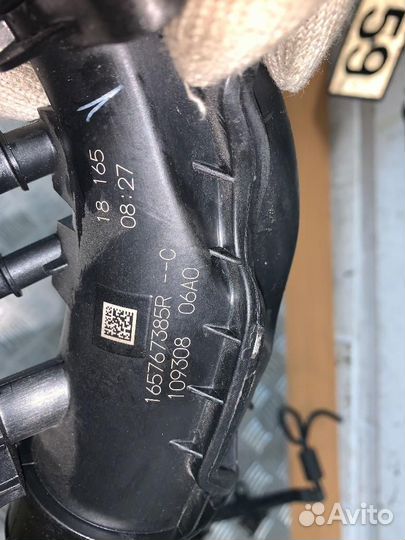 Патрубок интеркулера Renault Duster 2 поколение (2