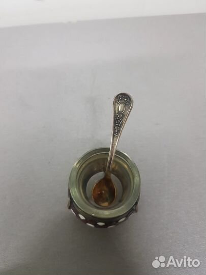 Солонка мельхиор эмали юммет