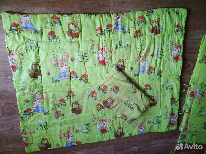 Одеяло, бортики, балдахин в детскую кроватку