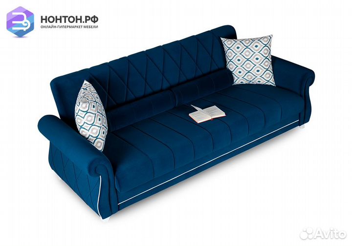 Диван книжка Роуз синий