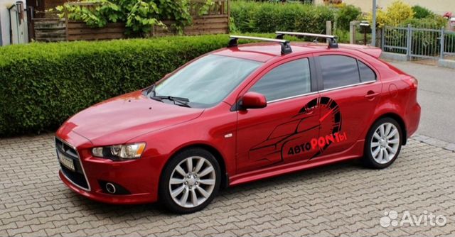 Багажник на крышу Mitsubishi Lancer 10 поперечины