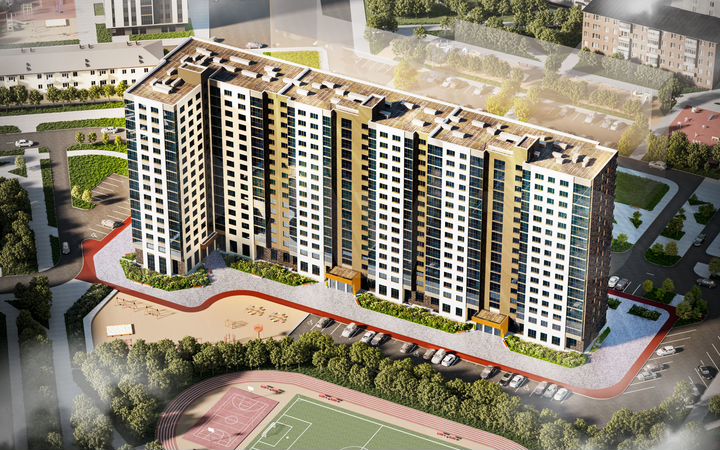 3-к. квартира, 68 м², 2/16 эт.