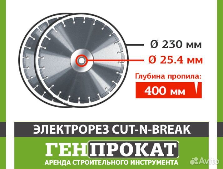 Электрорез husqvarna CUT-N-break аренда K-3000