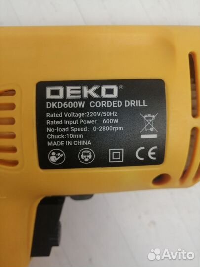 Дрель deko DKD600W