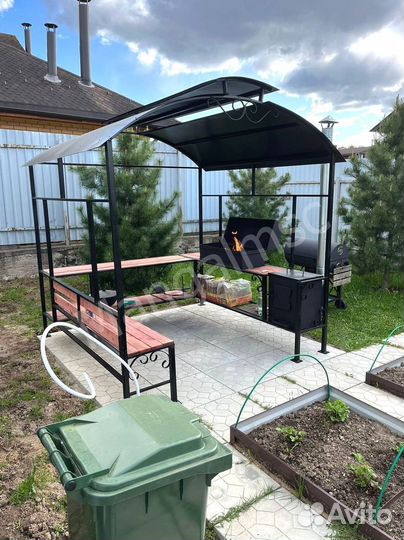 Мангал в стиле лофт