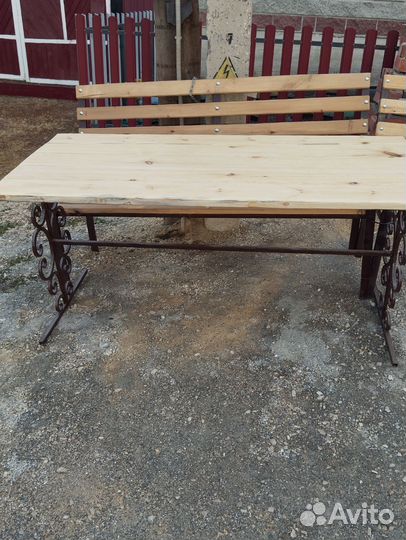 Скамейки + стол