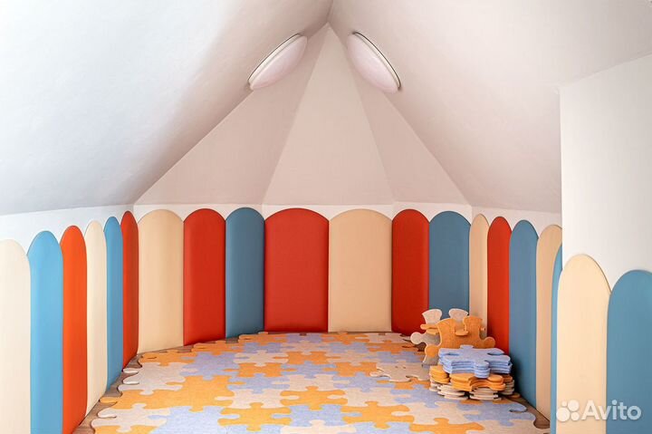 Мягкие стеновые панели в детской