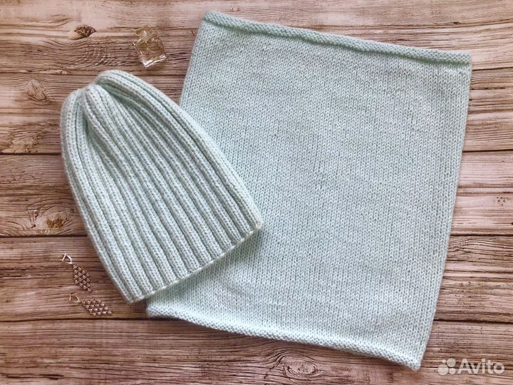 Шапка и снуд ручной работы