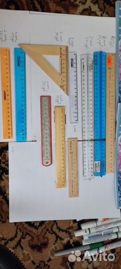 Бумага масштабно-координатная А4 25 л. и линейки