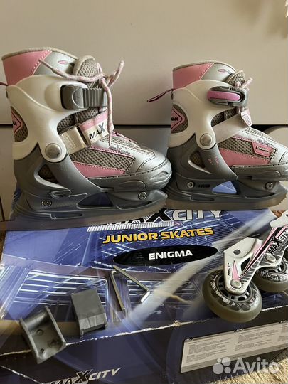 Коньки+ролики р. 30-33