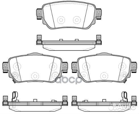 1582 02 колодки дисковые задние Nissan Qashqai