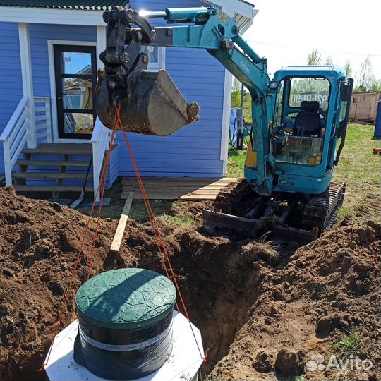 Монтаж автономной канализации септик / биостанция