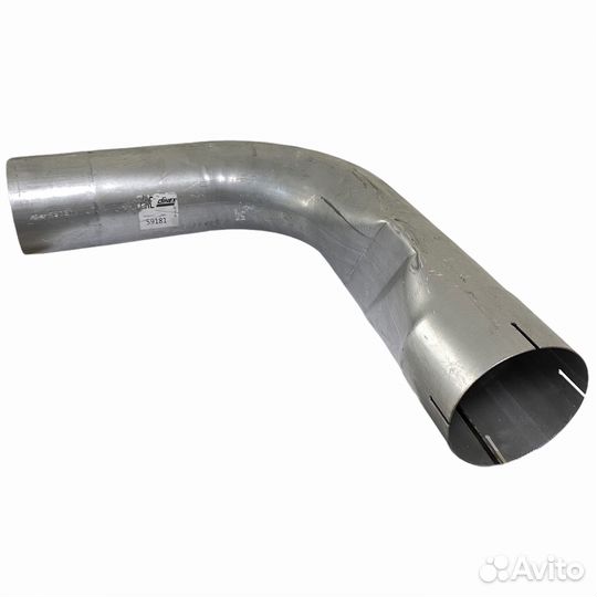 Труба выхлопная уголок сплющенный 1-изг. 90 граду