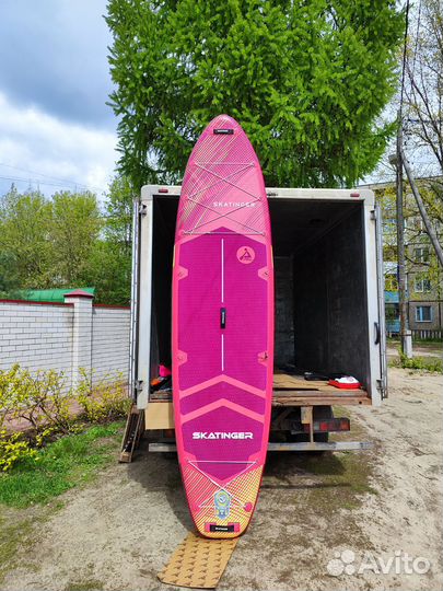 Надувная сап доска sup board skatinger prana red