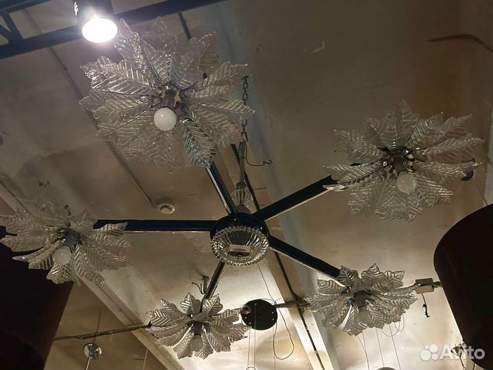 Люстра «цветы» ручная работа