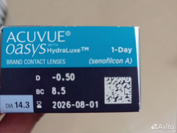 Линзы контактные acuvue oasys 1 day