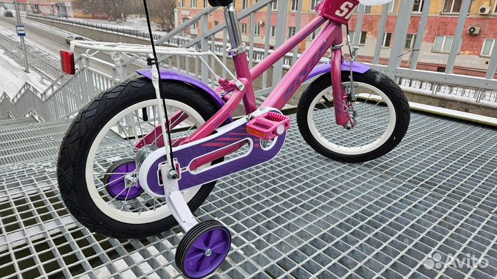 Велосипед детский Skif 14 1x1 2022, розовый/фиолет