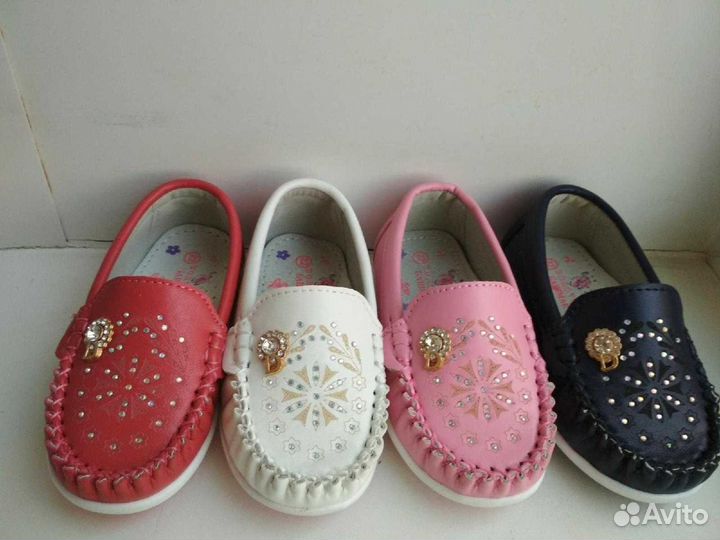 Мокасины новые р.21-23 кож.стелька