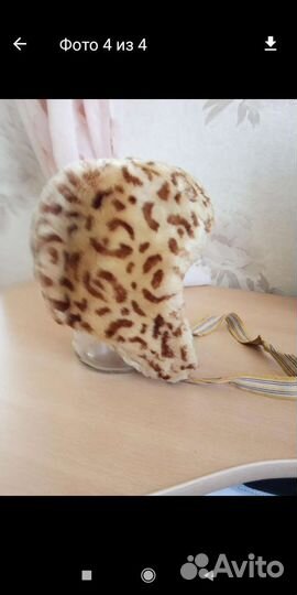 Шапка пуховая на девочку 3/5 лет цена за все