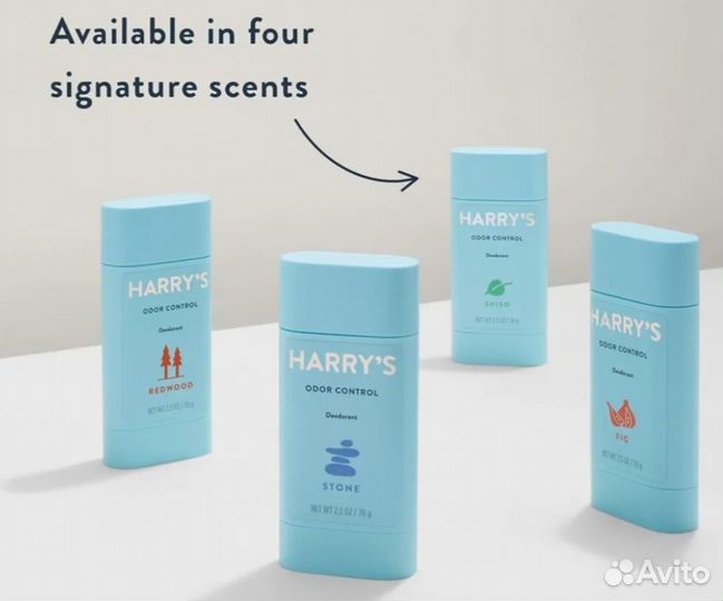 Дезодоранты Harry’s без алюминия из США redwood