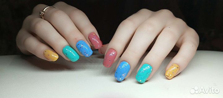 Маникюр, наращивание, возможен выезд на дом