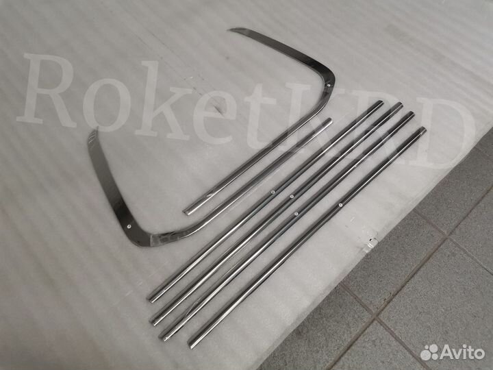 Хром на стекла Toyota Land Cruiser 200 07-2021